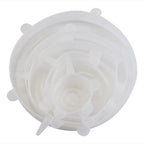 6Pcs Reusable Silicone Stretch Lids for fit bowls, cups, fruits & more.